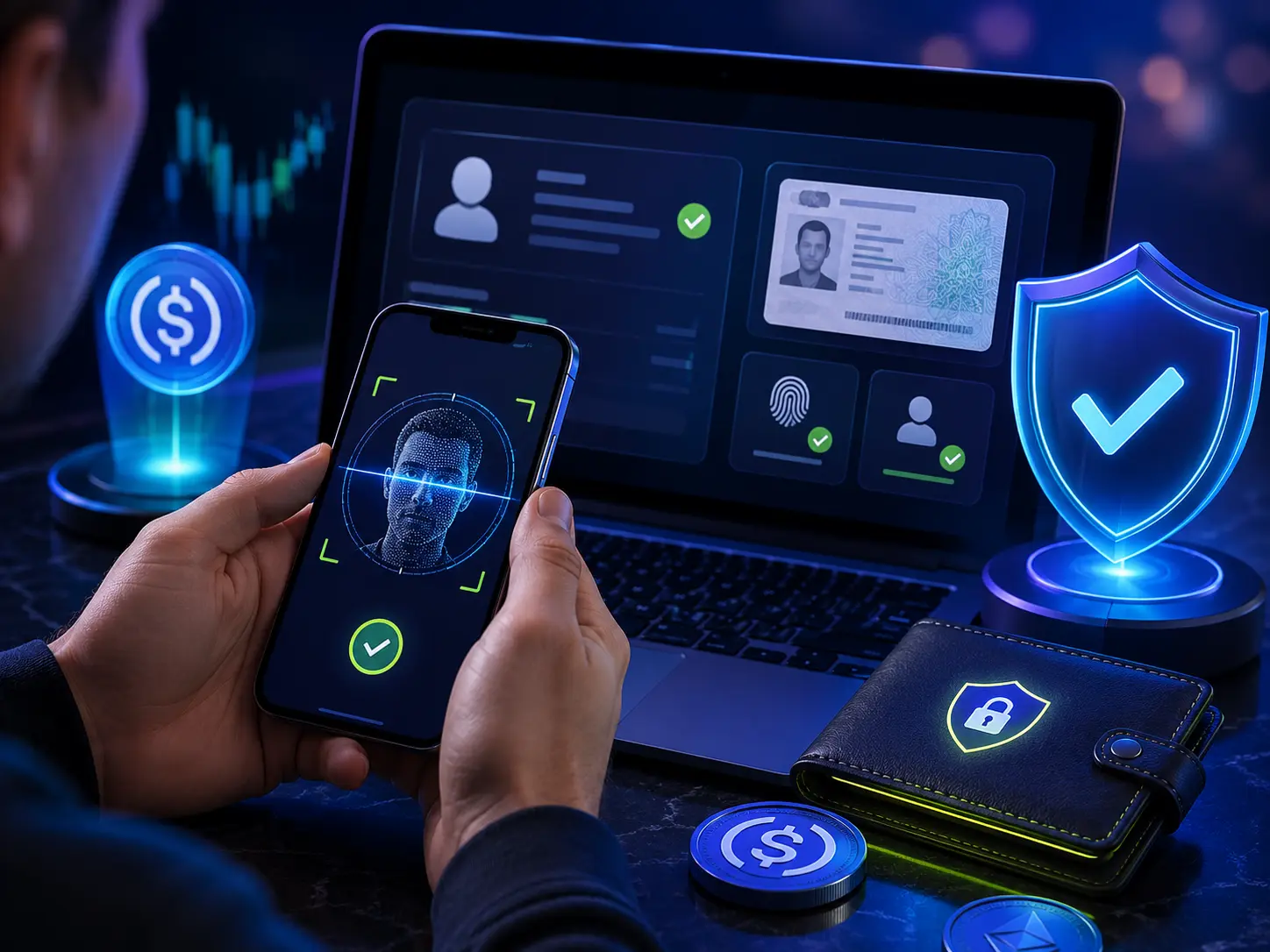 Vérification KYC avant un retrait en cryptomonnaie